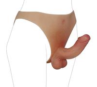 Gode Réaliste à Sangle, Culotte Avec Gode en Silicone Ultra élastique, Gode Portable Avec Pénis Solide de 17,7 cm, Harnais Pour Gode, Vêtement Transgenre, Sextoy Pour Lesbiennes et Couples
