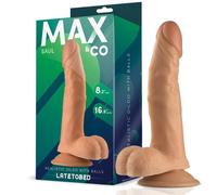 Gode réaliste avec testicules Saul, 21 cm