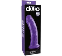 Gode réaliste dillio 20.32 avec ventouse - Couleur: Violet, Taille: 20.32 cm