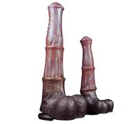 Gode réaliste énorme gode anal cheval XXL gode anal avec ventouse forte - Plug anal gode cheval en silicone pour femmes et hommes - jouet sexuel pénis animal(M)