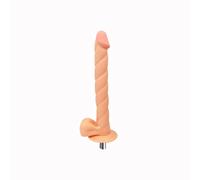 Gode réaliste Eroticon XL - Accessoire pour machine sexuelle de 31 cm de long et 4 cm de large - Connecteur 3XLR pour usage vaginal et anal - Jouet adulte unisexe grandeur nature