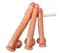 Gode réaliste extra long en silicone, gode anal, plug anal, masturbateur anal avec base d'aspiration, stimulation de la prostate, dilatateur anal, réplique de pénis, jouet sexuel masculin et féminin