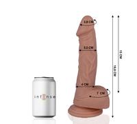 Gode réaliste m intense 16 19.6cm avec ventouse, Longueur 300 mm, Largeur 170 mm, Profondeur 80 mm, Poids 0.525 Kg, Couleur Nude
