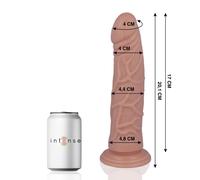 Gode réaliste m intense 22 20.1cm avec ventouse, Longueur 300 mm, Largeur 170 mm, Profondeur 80 mm, Poids 0.548 Kg, Couleur Nude