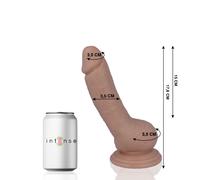 Gode réaliste m intense 8 17.6 cm avec ventouse, Longueur 300 mm, Largeur 170 mm, Profondeur 80 mm, Poids 0.396 Kg, Couleur Nude