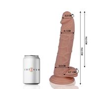 Gode réaliste mr ferocious 15 19.5cm avec ventouse, Longueur 300 mm, Largeur 170 mm, Profondeur 80 mm, Poids 0.396 Kg, Couleur Nude