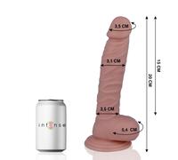 Gode réaliste mr intense 19 20cm avec ventouse, Longueur 300 mm, Largeur 170 mm, Profondeur 80 mm, Poids 0.536 Kg, Couleur Nude