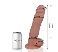 Gode réaliste mr intense 24 21 centimètres avec ventouse, Longueur 300 mm, Largeur 170 mm, Profondeur 80 mm, Poids 0.486 Kg, Couleur Nude