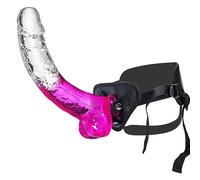 Gode réaliste pour femme godes 24 cm réglable Strap-On épais et large pour le plaisir adulte, la masturbation et le jeu lesbien. Gros godes larges XL.