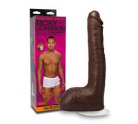 Gode Réaliste Ricky Johnson 25 cm Chocolat