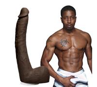 Gode Realistic UltraSkyn 25 cm Isiah Maxwell Noir