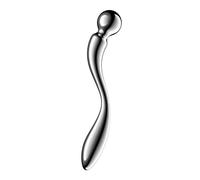 Gode Satisfyer Star Force 2 | Joujou adulte en acier inoxydable pour femmes et hommes | Gode en acier avec boule | Sextoy chauffant | Gode point G | Sextoy en métal