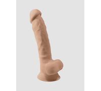 SILEXD Gode ventouse Modèle 1 Réaliste double densité 22,9 cm Beige