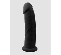SILEXD Gode réaliste en silicone Modèle 2 23 cm Double densité Ventouse Noir