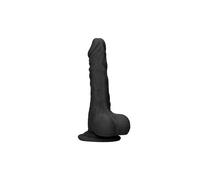 Gode ventouse avec testicules SKIN 17,8 cm