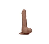 Gode ventouse avec testicules SKIN 20,3 cm