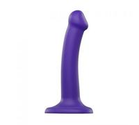 Gode ventouse Dual Density Strap-on-Me - point G, 100 % étanche - Large - Violet