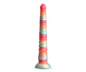 Gode Ventouse en Silicone Red Stacked 30,6 x 4,5 cm - NS NOVELTIES