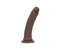 Gode ventouse extra large 25,4 cm Ultra Lifelike Lover marron