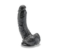 Gode Ventouse Get Real 20 cm Noir