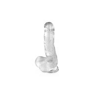 Gode Ventouse Jelly avec Testicules M Transparent