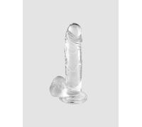 Gode Ventouse Jelly avec Testicules XL Large Transparent