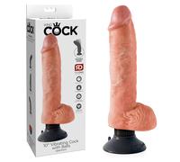 King Cock Gode Vibrant Réaliste 25 cm avec testicules