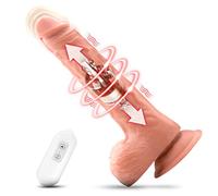 Gode Vibro-masseur Va et Vient Sex Toys - Vibromasseurs Feminin Clitoridien G Vibrateur Sexuel Masseur avec Chauffage 10 Modes de Vibrations Vibromasseur Stimulation Anale pour Couple, Adultes