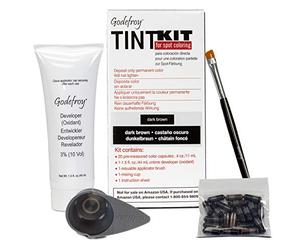 Godefroy Tint Kit de teinture pour sourcils et barbe Marron foncé Pour professionnels