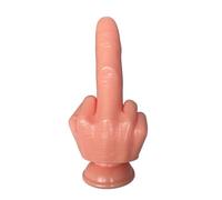 Godemiché anal réaliste à majeur - Grand godemiché anal en silicone avec ventouse pour fisting, sextoy pour des sensations anales intenses