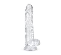 Godemiché en gel avec testicules - 19 cm