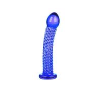 Godemichet en Verre Bleu Glass Dildo