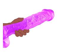 Godemichet réaliste épais de 24 cm de diamètre avec veines réalistes, grand gode avec ventouse puissante pour jeu anal, jouet sexuel géant doux pour adultes pour femmes et hommes