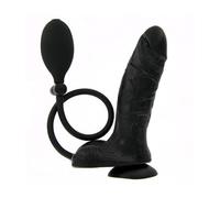 Godemichet Ventouse Gonflable Black