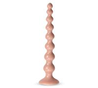 Godemichets Anus Homme Gode Anal,250mm Perles Anales Plug Anal avec 8 Perles Plug & Gode Ventouse,Butt Plug Femme Débutante,Plug Anale Homme,Sex Toys Anals Godes,Dilatateur Anus (Beige,S)