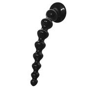 Godemichets Anus Homme Gode Anal,250mm Perles Anales Plug Anal avec 8 Perles Plug & Gode Ventouse,Butt Plug Femme Débutante,Plug Anale Homme,Sex Toys Anals Godes,Dilatateur Anus (Noir, S)
