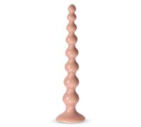 Godemichets Anus Homme Gode Anal,360mm Perles Anales Plug Anal avec 8 Perles Plug & Gode Ventouse,Butt Plug Femme Débutante,Plug Anale Homme,Sex Toys Anals Godes,Dilatateur Anus (Beige,L)