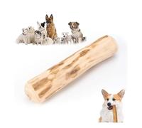 Godemmio Mumbies - Bâton à mâcher en bois pour chien, bâton à mâcher en bois de café, grande taille, jouet indestructible en bacon véritable pour garder le bus (taille XXS)