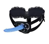 Godes ceintures, Strap On cristal Gelée avec Ventouse, imperméable Réglable Harness, Souple Sex Toys pour Femmes,Hommes lesbien G spot