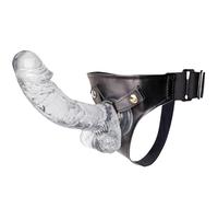 Godes Ceintures Strap on Harness de Gode Lesbiennes Harnais Cuir à Sangle | Réglable Réaliste à Taille Elastique Trois Godes au Choix Godemichets Sexe Toys Anale Couple pour Hommes et Couples