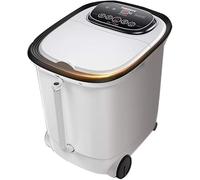 Godet Chauffant à Température Constante - Électrique 8d Masseur De Pieds pour Pédicure à Domicile, Encens à Double Usage, Vapeur à Bulles Triple, Pieds Jambes 3D Massage Bain, White