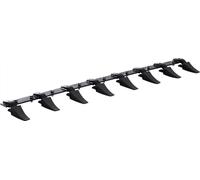 Godet de tracteur haute performance - Crémaillère de godet, 165 cm, rail 8 dents pour chargeuses - tracteurs - chargeuses compactes, capacité de charge 2000 kg - Excavation efficace du sol & protectio