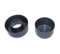 Wirquin 30719156 Godet et cloche en ABS pour bonde de douche Wirquin extra-plate, chromé, Gris