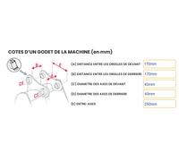 Godet rétro 400mm 3 dents Feurst FKMCE- C01400QR40