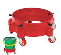 Godet sur Roues - Support Roulant pour Seau de Lavage | Chariot de Seau de Voiture avec roulettes pivotantes, Base Stable pour Lavage Auto, Nettoyage Pratique et mobilité Fluide, idéal pour Lavage