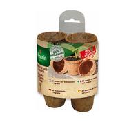 Godets de Coco - Vilmorin - 20 Ronds 6cm - 100% Biodégradables - Prêt à l'emploi - Jardin