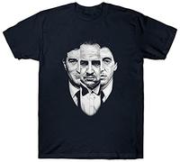 Godfather Trilogy T T-Shirts à Manches Courtes Mafia Film Movie Gangster Italy Italian Black(Medium)