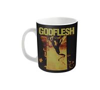 Godflesh Mug avec logo du groupe Messiah - Blanc - Boîte unique