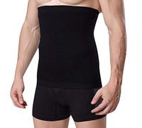 GODGETS Ceinture Minceur Gainante pour Homme Ventre Plat Noir L