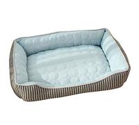 GODGETS Tapis Rafraichissant Chien Chat pour Animaux de Compagnie Nid Niche Respirant Lit Canapé Panier Corbeille Été,Blue,60 * 47 * 17CM(Pet<6KG)
